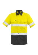 Mens Rugged Cooling Hi Vis Taped Short Sleeve Shirt