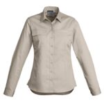 Womens Lightweight Tradie Long Sleeve Shirt - Sand